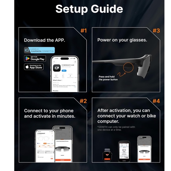NIB CYBERSIGHT HUD Glasses + Replaceable Lenses - Picture 7 of 13